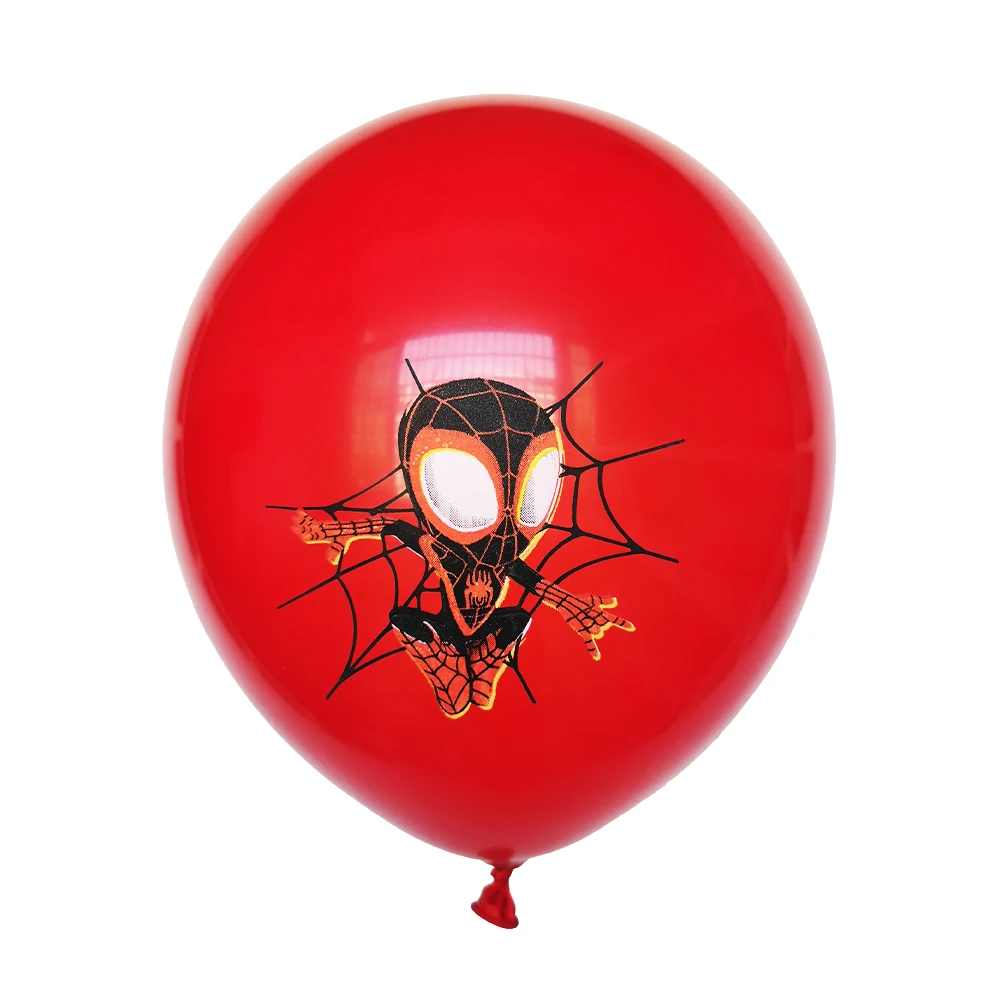 10pcs Spiderman Theme Latex Balloons Helium Globos Boy Birthday Party Avenger Decorations Toy Kid Baby Shower Party Supplies