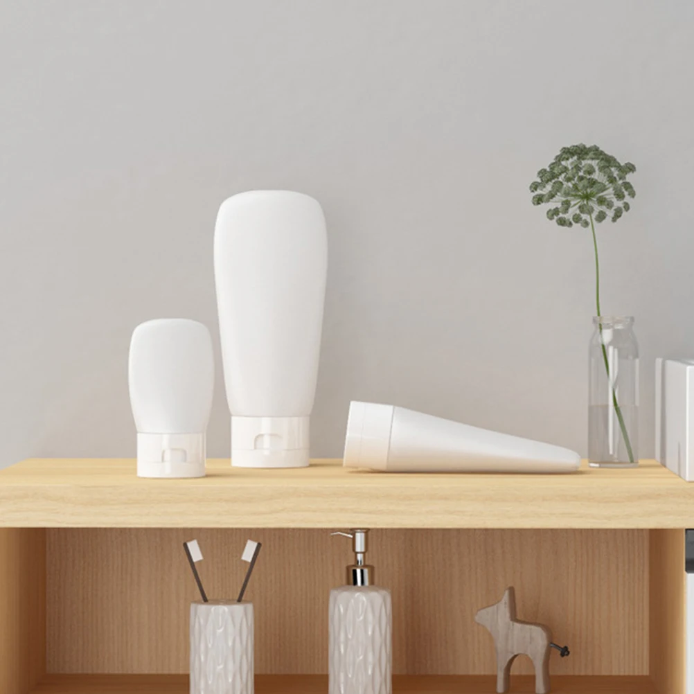 Ensemble de bouteilles de maquillage de voyage, 3 pièces, 30ml, 60ml, 100ml, vide, Portable, étanche, conteneur de stockage de liquide