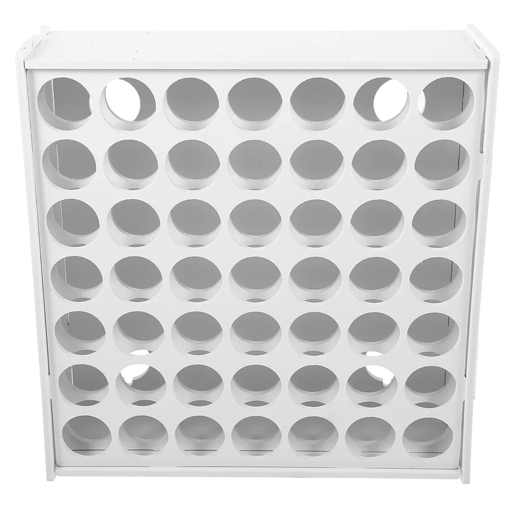 

49-Slot Wooden Paint Rack Stand Pigment Bottle Storage Shelf Desktop Paint Organizer Home Art Supply Storage Rack