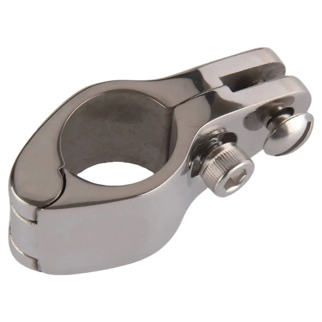 

25mm 316 Stainless Steel Bimini Top Jaw Slide Hinged Tube Clip Hardware Fitting Fit for Marine Boat Yacht Watercraft