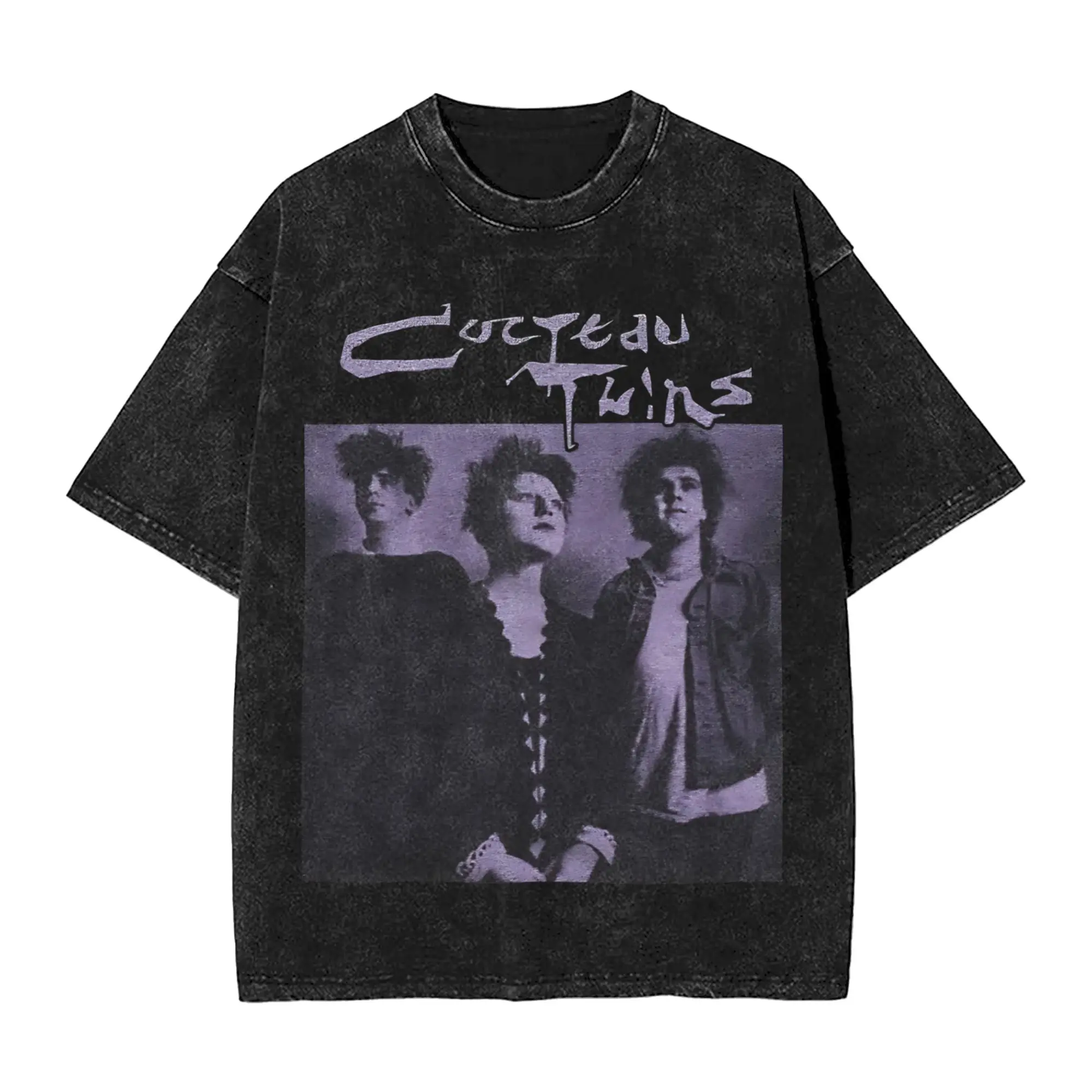 Washed T Shirts Cocteau Twins Members Hip Hop Novelty T-Shirt Harajuku  Streetwear Short Sleeve Printed Tee Shirt for Men Women