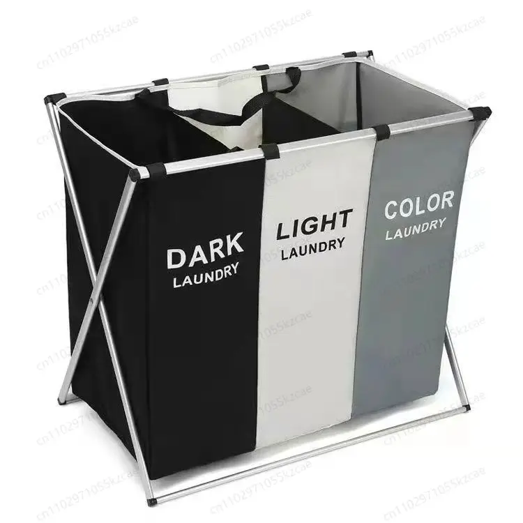 Fabric Dirty Clothes Basket Folding Dirty clothes Storage Basket Laundry  Frame