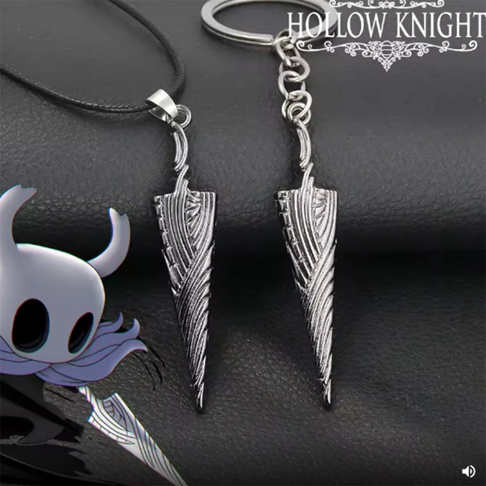 

Game Hollow Knight Bone Nail Logo Necklace Jewelry Gift For Women Men Game Fans Alloy Metal Trinket