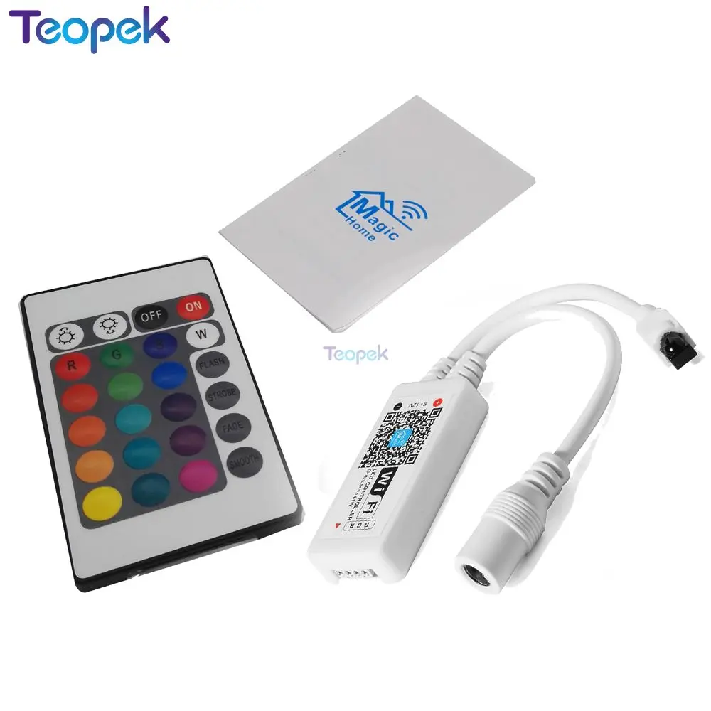 Magic Home Mini Wifi LED RGB Controller 16Million Colors Wifi RGB / RGBW Led Controller Smartphone Control Music And Timer Mode