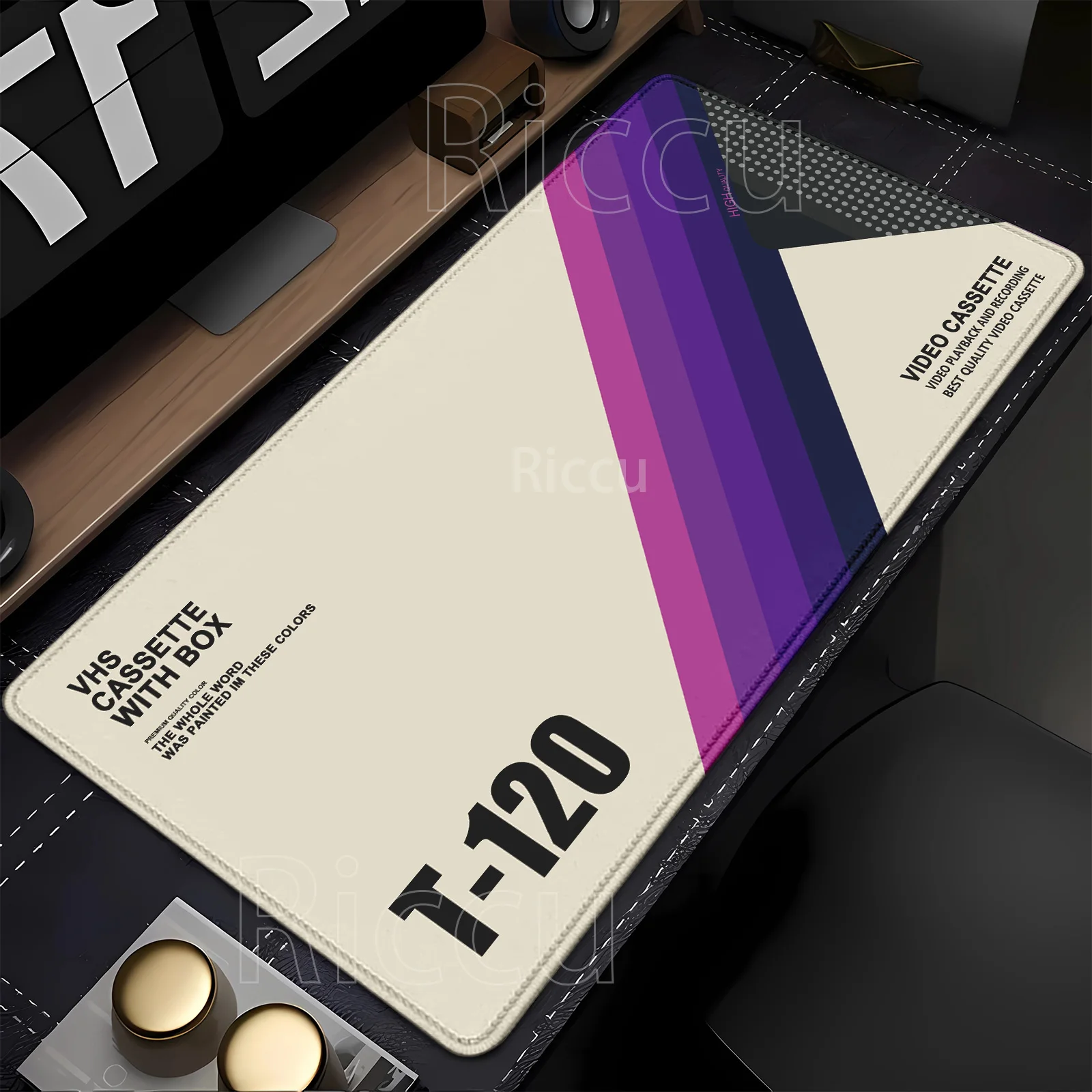 Retro VHS Style Mouse Pad Xxl Computer Large Size Mousepad N