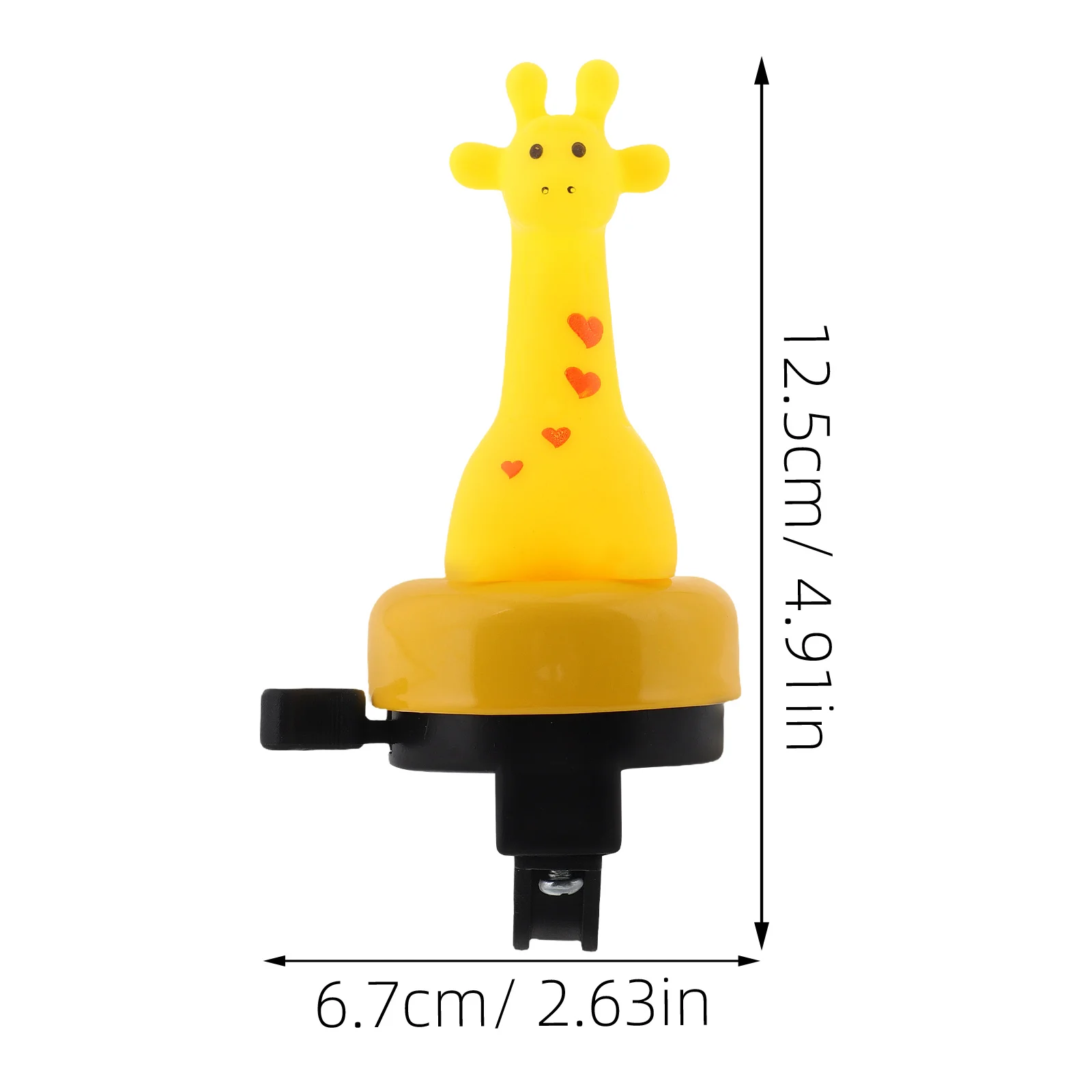 جرس دراجة للأطفال لطيف الكرتون الغزلان الأصفر بصوت عال هش دراجة صغيرة حلقة طفل الدراجة اكسسوارات جرس تحذير السلامة