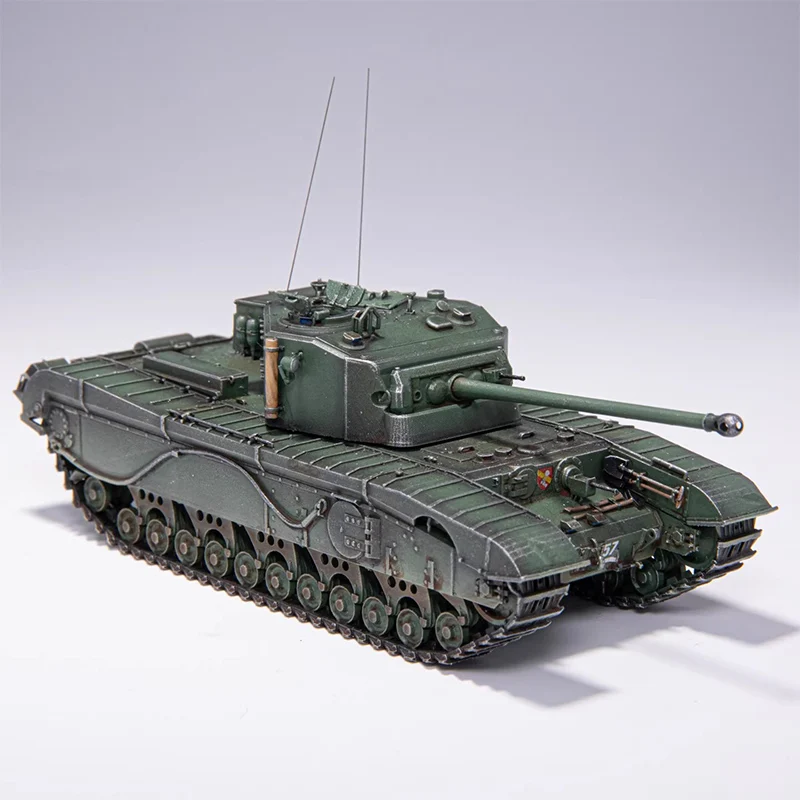 AM 1:72 Scale British A43 Infantry Tank Simulation Alloy Car Model Static Display Collectible Toy Gift Souvenir Decoration