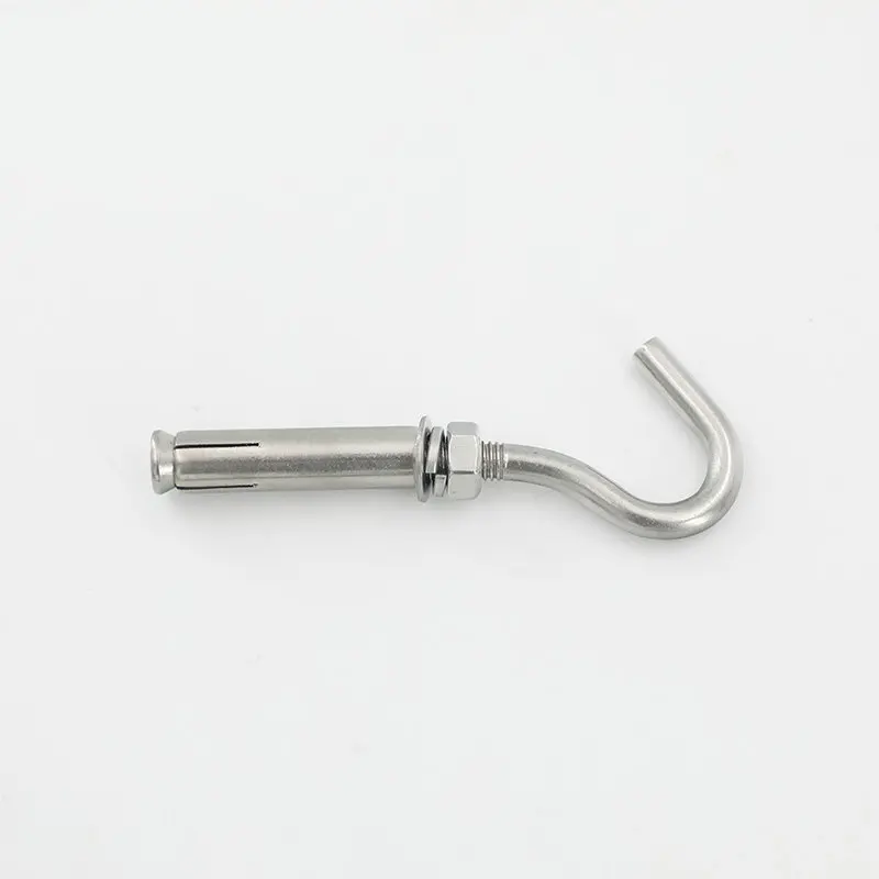 4 Pieces M6 M8 M10 M12 304 Stainless Steel Expansion Hooks Concrete Wall Anchor Bolt Cup Closed Spring Opening Sleeve Fastener