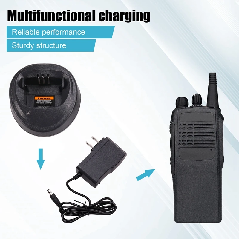 Radio Fast Charger For Motorola GP3188,GP3688,EP459,DEP450 Includes Power Adapter Single Unit Desktop Charger  US Plug