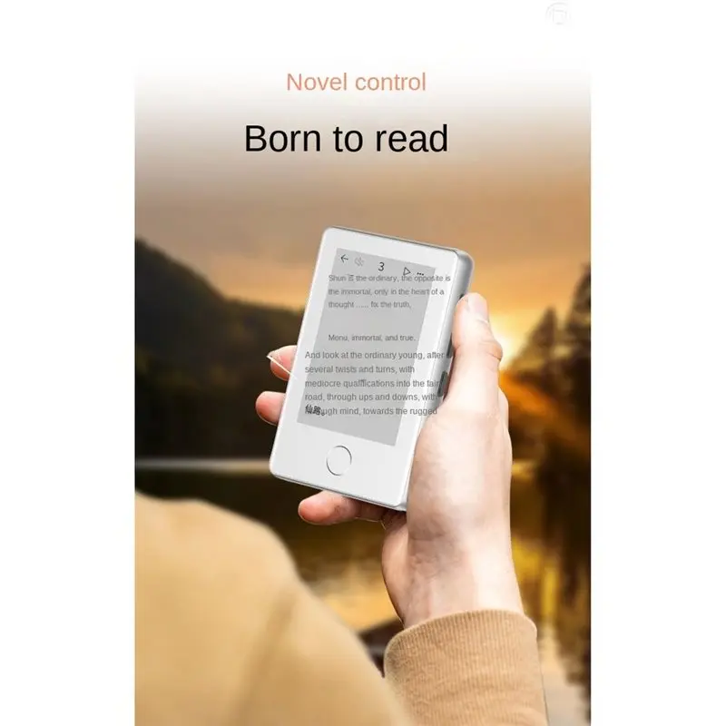 MP3 Player Mini E-Book Reader 2.7Inch E-Book Screen Bluetooth 5.4 No Blue Light Eye-Friendly Student Classroom Recording Device