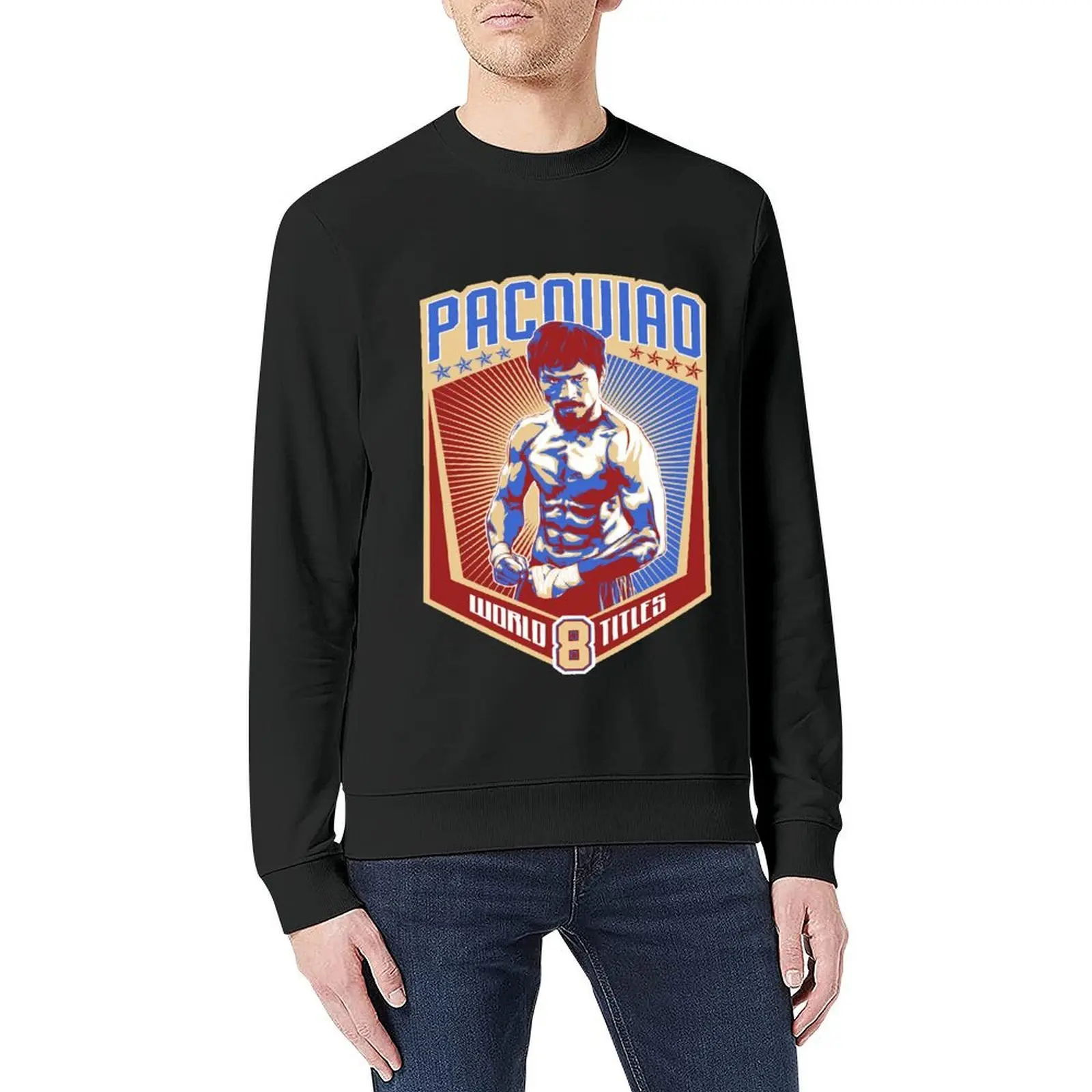 8 عنوانات العالم x ماني باكياو البلوز الملابس الكورية النمط الياباني الرجال قميص العرق ملابس رجالية البلوز الرجال