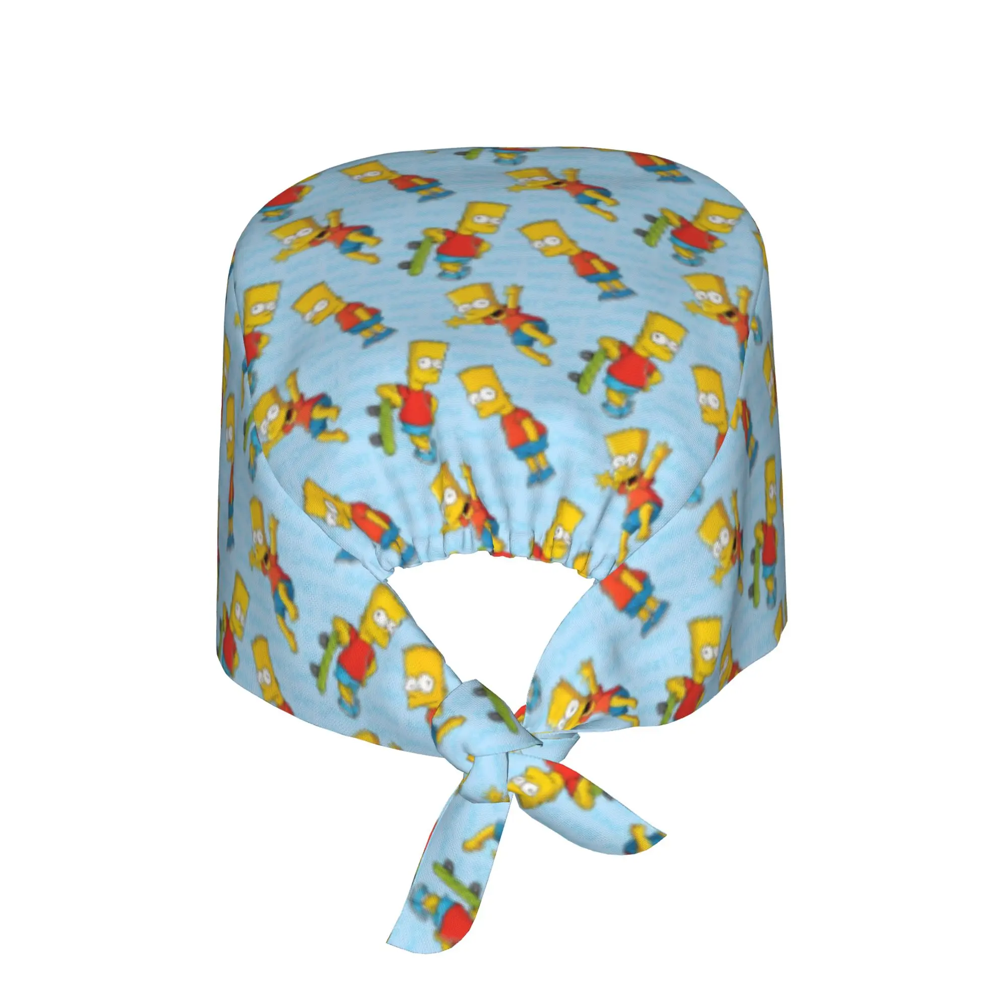 S-Simpsoned Cartoon Cleaning Working Cap Comfortable Men Women Homer Manga Scrub Cap Surgicals Hat Nurse Scrubs Hat For Dentist