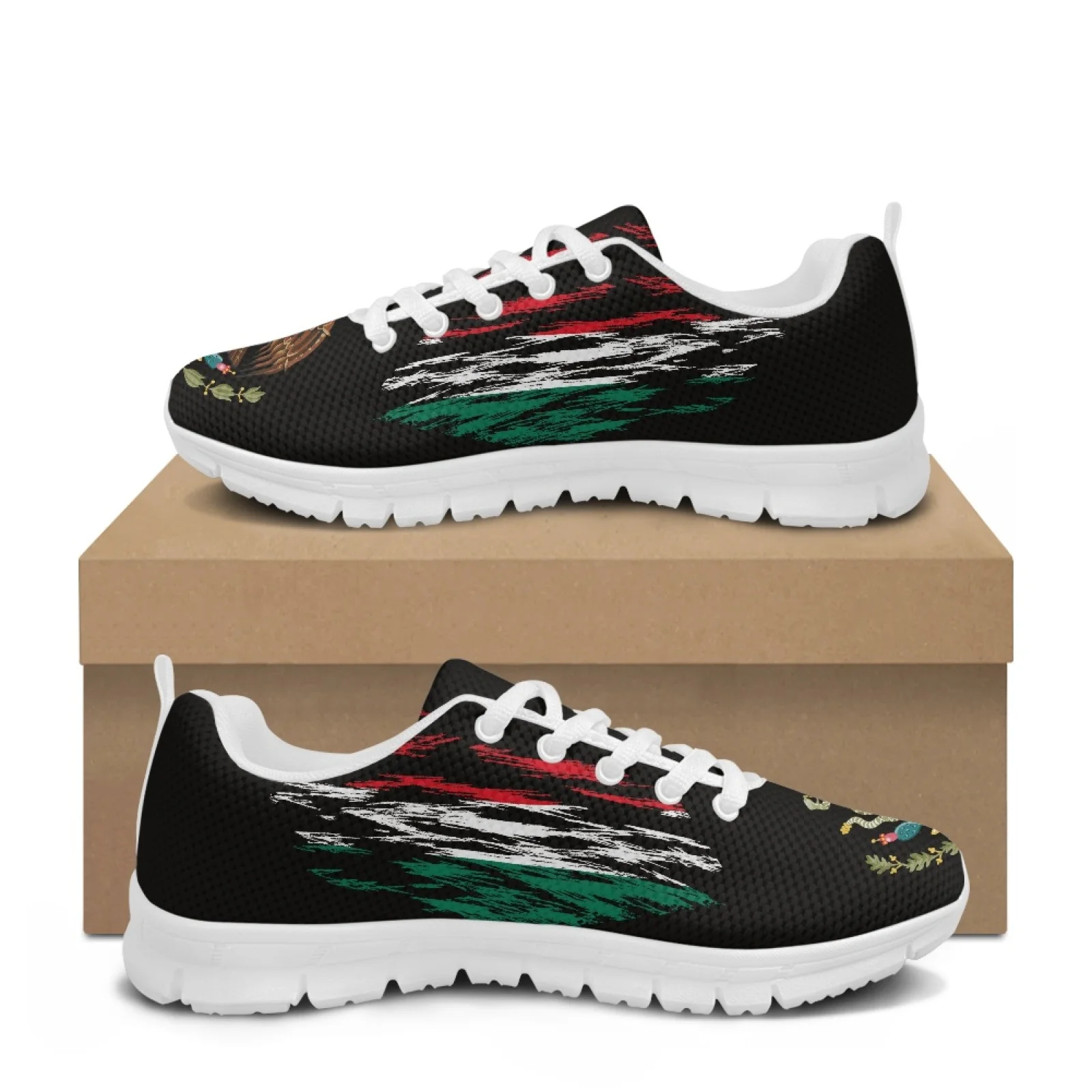 Coloranimal Mexican Eagle Print Mesh & EVA Sole Womens Sneakers Running Athletic Shoes Soft Running Shoe 2026 Trending