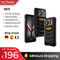 [Stock In EU] HOTWAV W11 Rugged Phone 20800mAh Battery 24MP Night Vision 6.6'' FHD+ Mobile Phone 280LM Flashlight 33W Cellphones