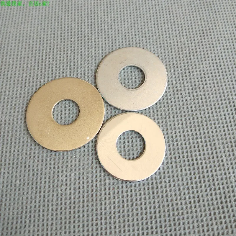 2pcs Diameter 20/25/30mm Gold/chrome Round Sheet Iron Disk Metal Disc with 10mm Holes DIY Light Accessories