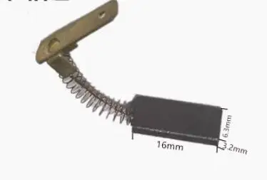 Escova de Carbono 3.1*6.2*12 Mm3.1*6.2*15 Mm3.1*6.2*18 Mm3.2*6.3*16 Mm4*6*15 mm 10 Pcs Bursh Aplicar para Motor 4x7x15 Mm4.8x6.3x14 mm