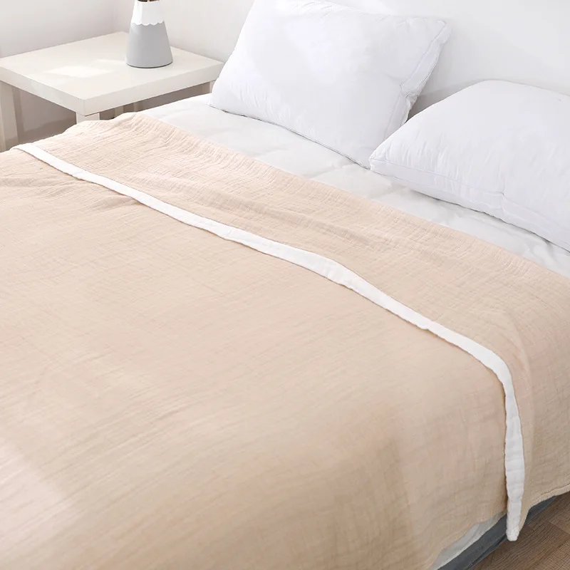 JFLEGAL Washed garze coperta per pisolino a 6 strati trapunta singola e doppia con aria condizionata lenzuola addensate primaverili ed estive
