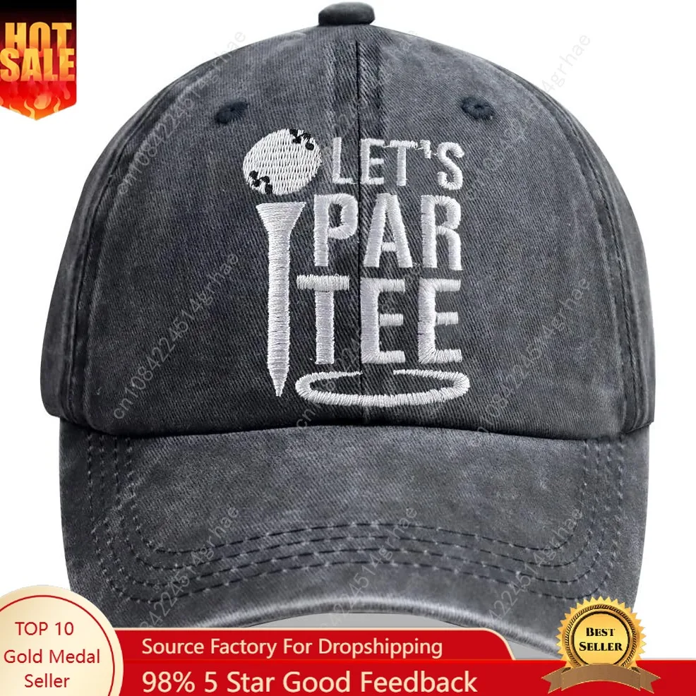 

Golf Baseball Cap for Men Women, Embroidered Adjustable Cotton Golf Gifts Dad Hat