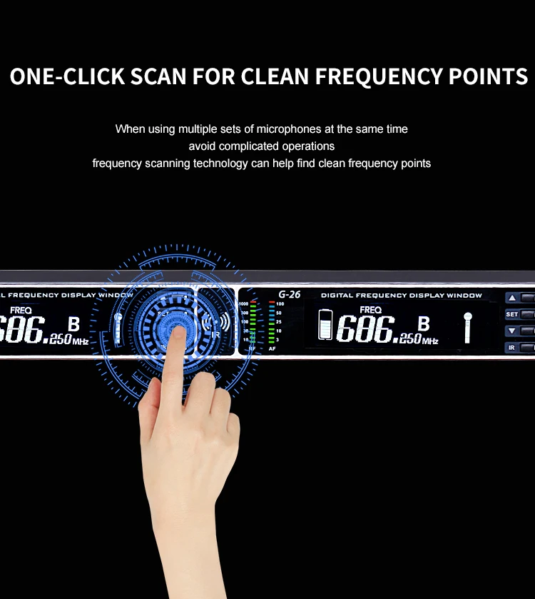 Ten items TLF Xtuga  Professional Noise Cancelling Uhf Wireless Microphones System Built in Dsp