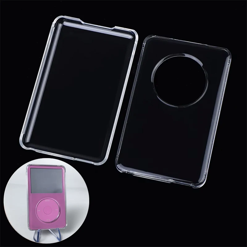 투명 크리스탈 하드 케이스 보호대 ​   iPod Classic 6세대 7세대 80GB 120GB 160GB / 5세대 5.5세대 30GB용 얇은 보호 커버 10.5mm