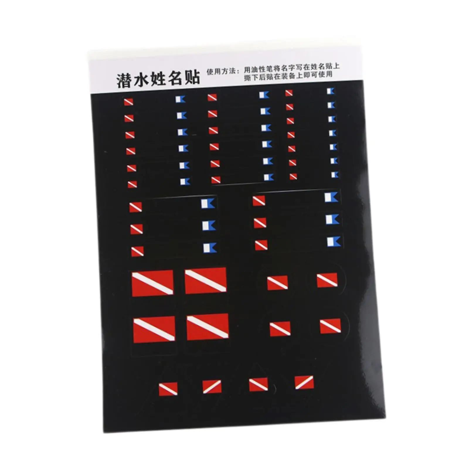 Scuba Diving Name Stickers Classification Tag Labels for Kayak Photography