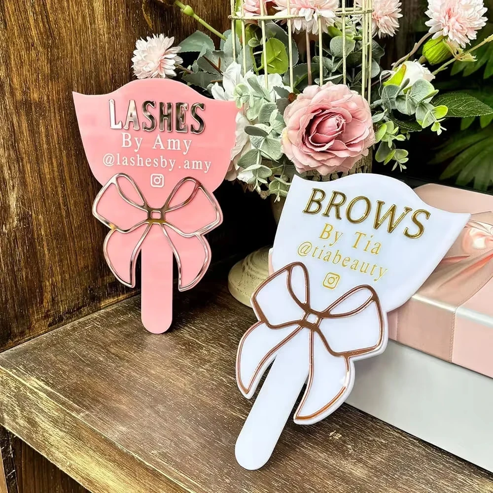 Personalized Spray tanning prop handheld covering paddle face paddle salon decor photo taking prop