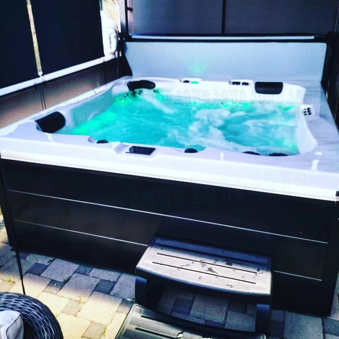 Yacuzi Spa Tub Outdoor whirlpool Tubs Balboa 6 Seats Hot Tube Outdoor Swim Spa Tub Standing Bathtop Jaccuzier Spa Ice Chiller