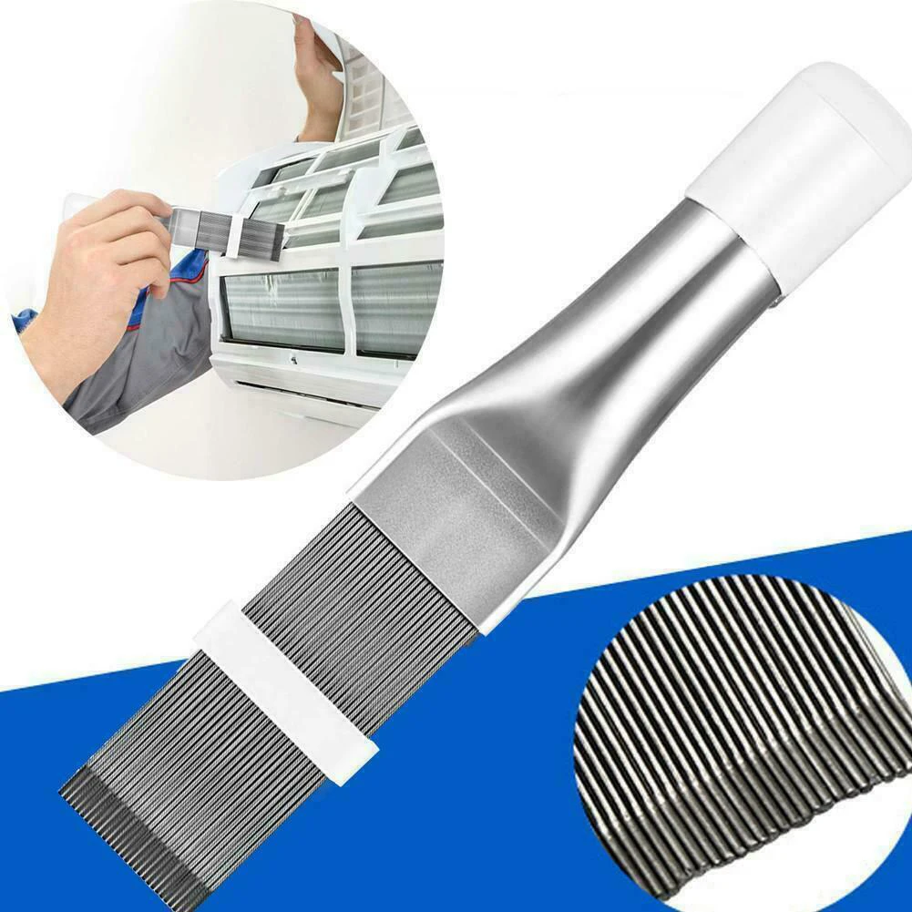 Stainless Steel Cleaning Brush Fin Comb For Air Conditioner A/C HVAC Condenser Fin Repair Tool Clean Up Tools Coil Comb Dented