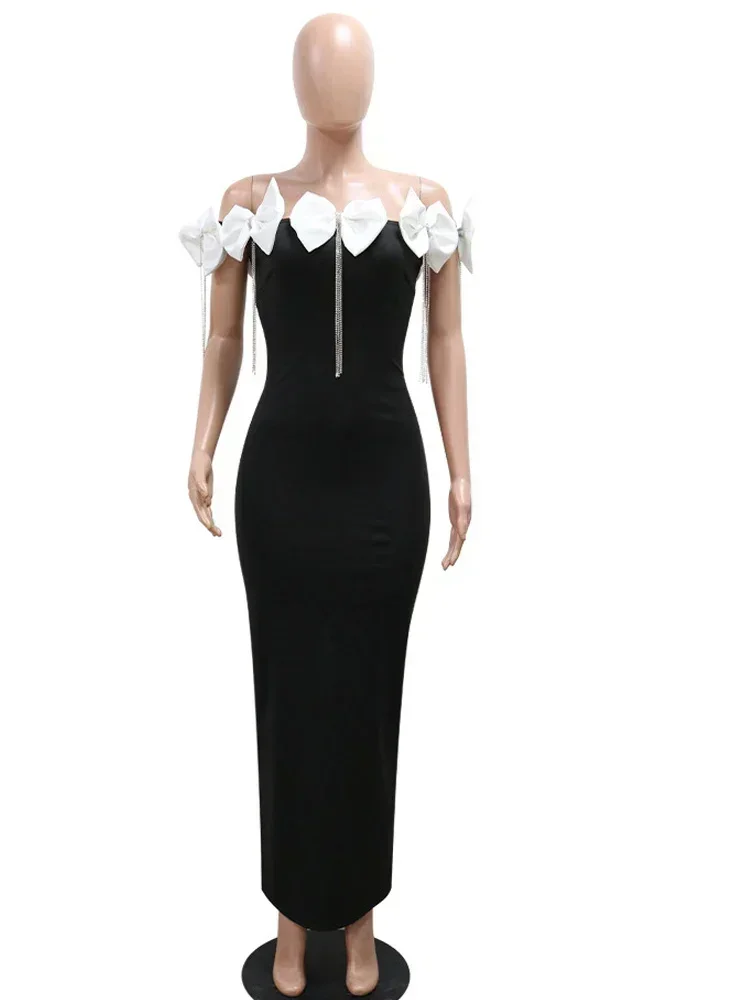 Gorgeous Off Shoulder Crystal Fringed Party Dress Beautiful Starlit Radiance Queen- Draping Rhinestones Long Dresses