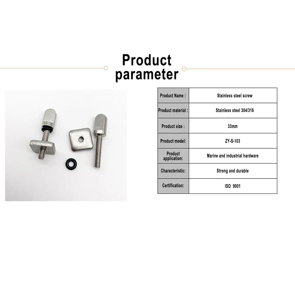 

Fin Screws No More Tools Required! Install These 316 Stainless Steel Fin Screws with Hand Tight Rubber O Rings Pack of 2