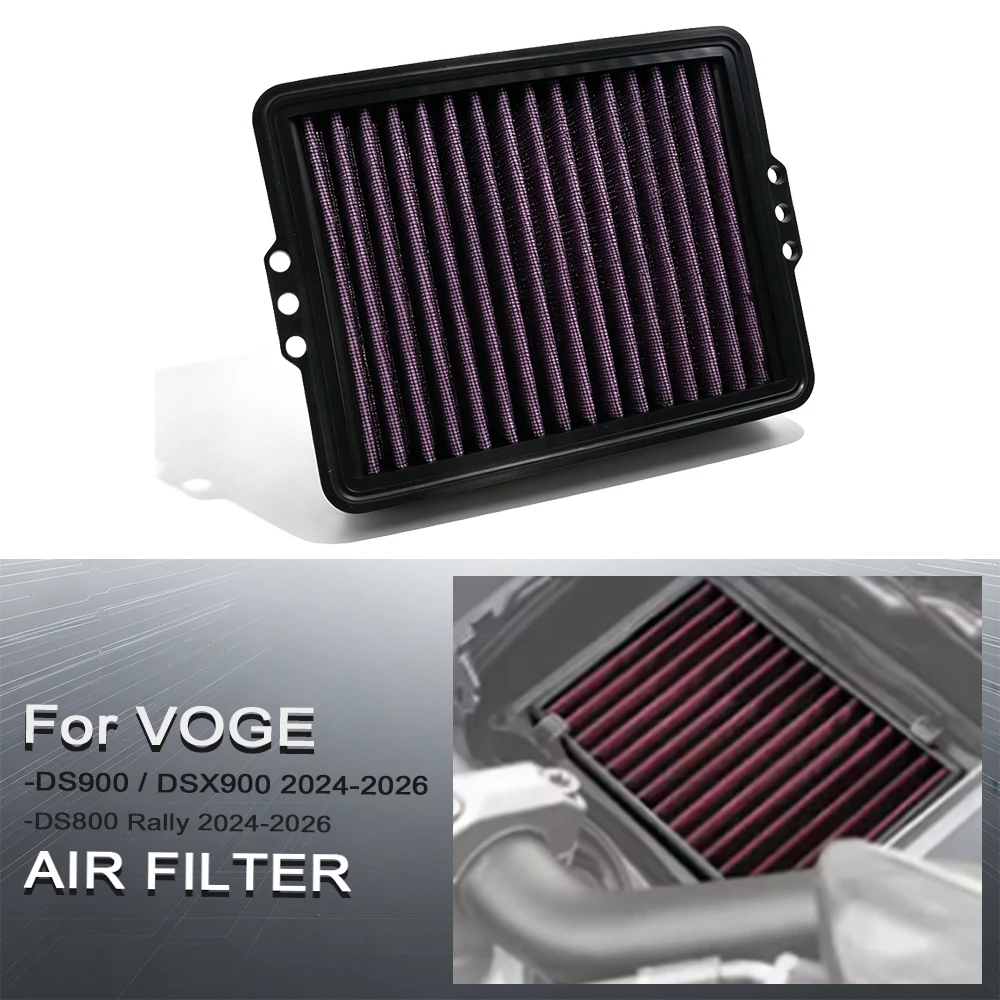 For VOGE DS900 DSX900 DS800 Rally 800DS 2024-2026Motorcycle Air Filter High Flow Air Cleaner Filter Element HFA7801 Accessories
