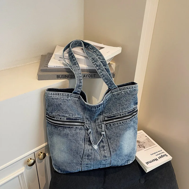 

Модная большая сумка 2025 года, модная женская сумка через плечо, пригородная сумка через плечо, минималистичная сумка «день-ночь», текстурированная сумка-слинг