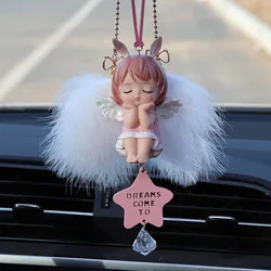 Car Female Pendant Rearview Mirror Angel Goddess Charm Creative Car Pendant Car Interior Decoration Gifts