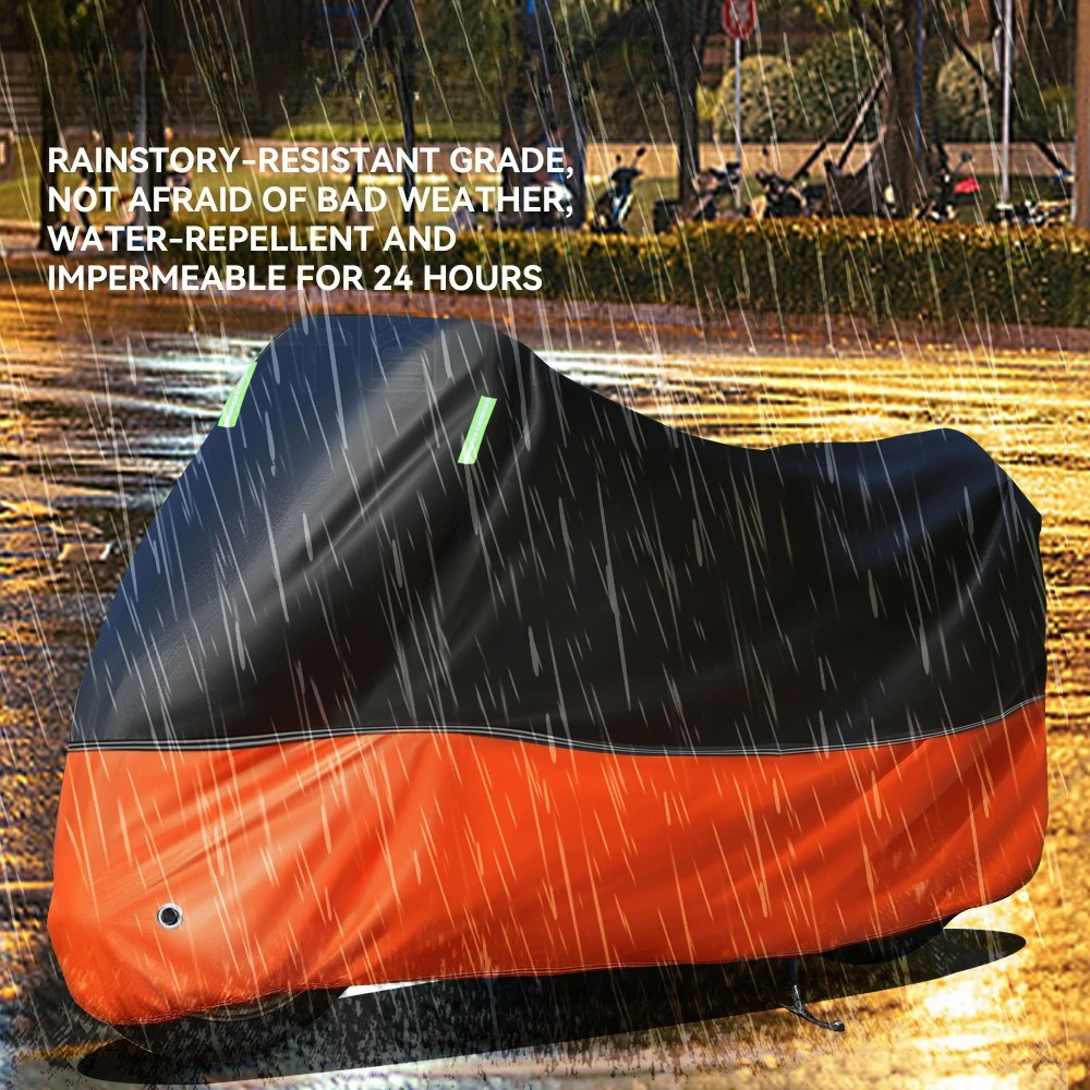 Thickened Motorcycle Cover, Waterproof Sunproof Full Body Protective Motorbike Shelter Universal for Electric Scooter