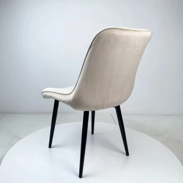 High End Fabric Cafe Chair Restaurant Furniture Oversized Upholstered  Dining Chairs with Thick Cushion Dining Armchairs