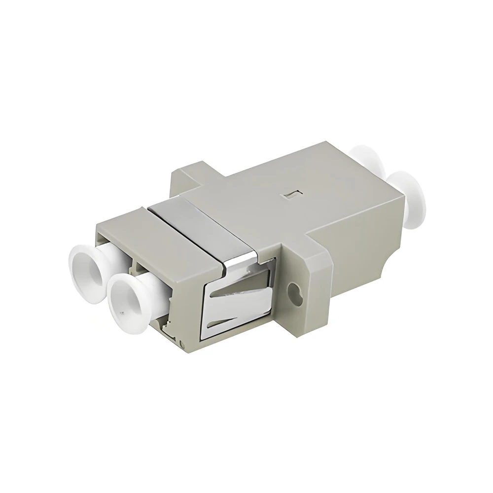 50 Pieces LC-LC Duplex UPC/APC Female Fiber Optic Coupler Adapter Flange SM/MM/OM3/OM4 Plastic All-in-One for FTTH/FTTD Server