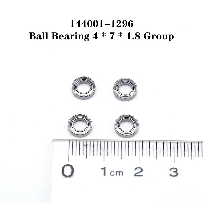 12Pcs 144001-1296 4x7x2mm Bearing Spare Accessories for Wltoys 144001 124019 124018 RC Car Upgrade Parts