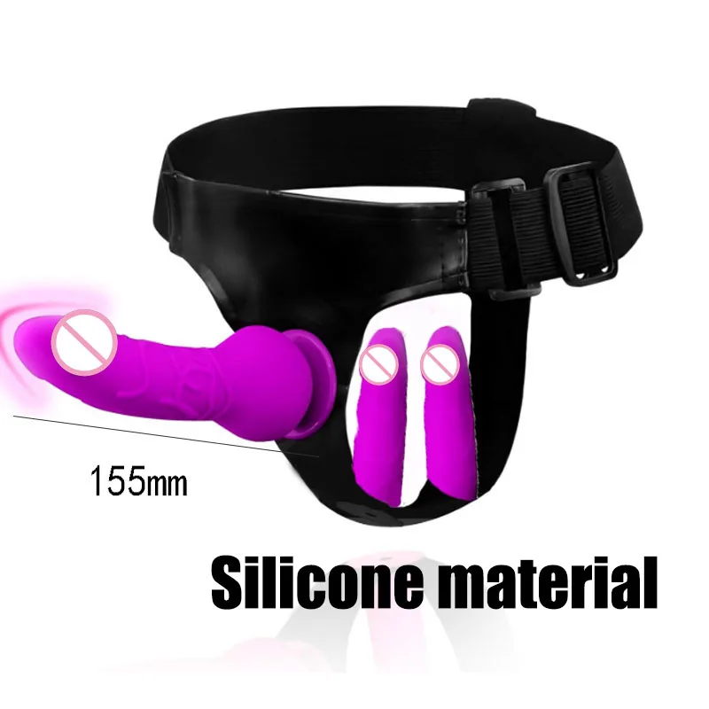 Adjustable Silicone Strap On Dildo Harness, Long Slim Pegging Dildo Panties for Women Men Couples, Soft Flexible Strap-on Sex To view 5