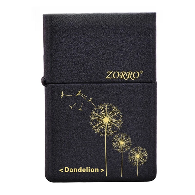 2026 ZORRO New Full Range of Black Matte Logo Kerosenes Windproof High-end Lighters, Classic Personalized Men's Gifts