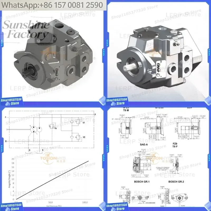 PWG C1 14/18 Hydraulic Variable Displacement Axial Piston Pumps 1 100 Bar 1 Stage Manufacturer