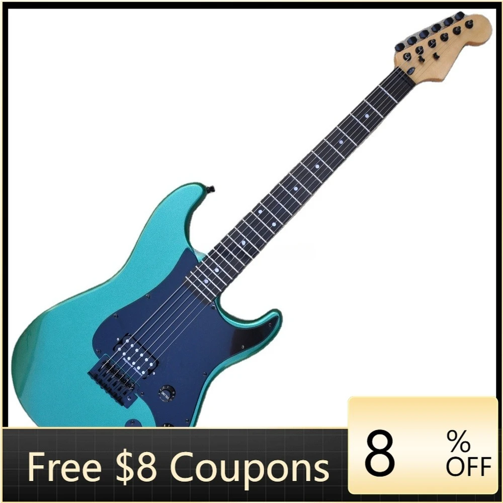 

STLFFlyoung High Quality 6 Strings Electric Guitar Cheap Price Metal Green Color Ebony Fretboard