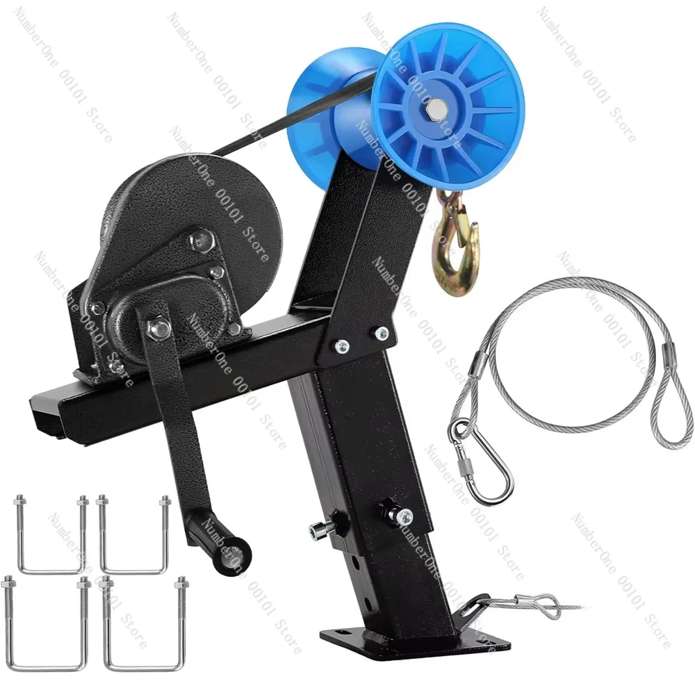 Boat Trailer Winch Bracket with Rollers, Suitable for Trailers with 2- 2.7inch Square Tubes, Speedboats, Fishing