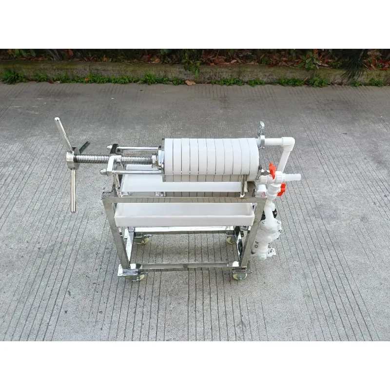 PP Plate and Frame Filter Laboratory Small Filter Press Polypropylene Acid and Alkali Resistant Microporous Filter
