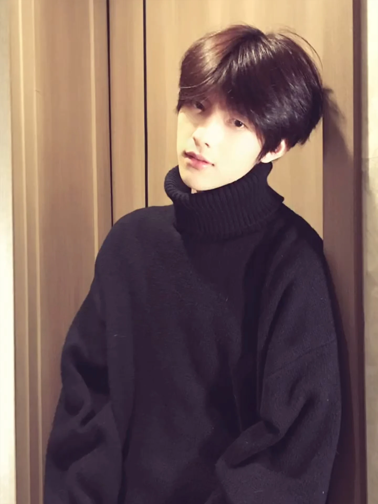 

Мужской зимний трикотажный свитер с высоким воротником и флисовой подкладкой, мягкий, удобный, приталенный, повседневный, с длинным рукавом