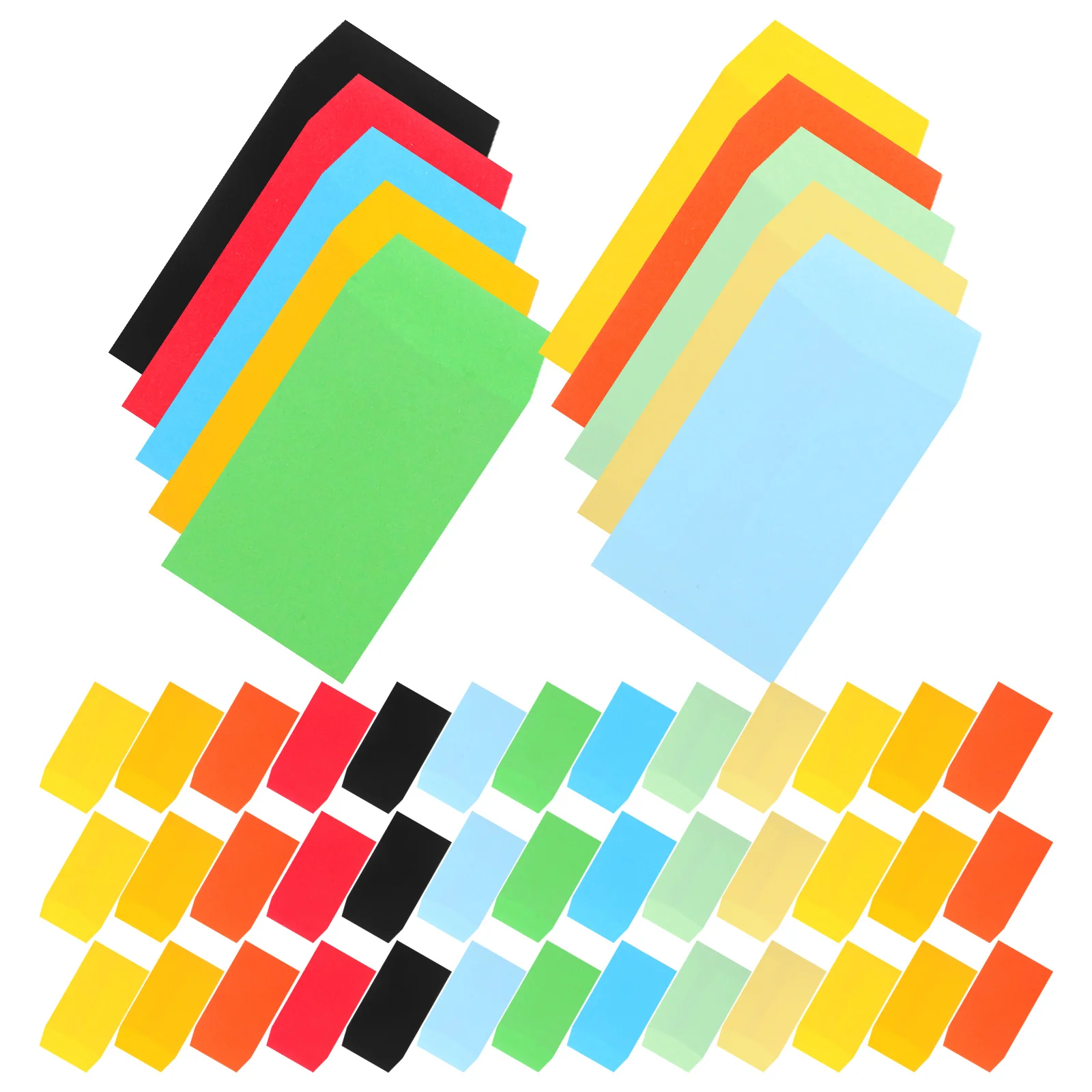 

50pcs Colored Small Envelopes For Money Coins Keys Trinkets Storage Paper Envelope With Water Glue Solid Color Budgeting Letter