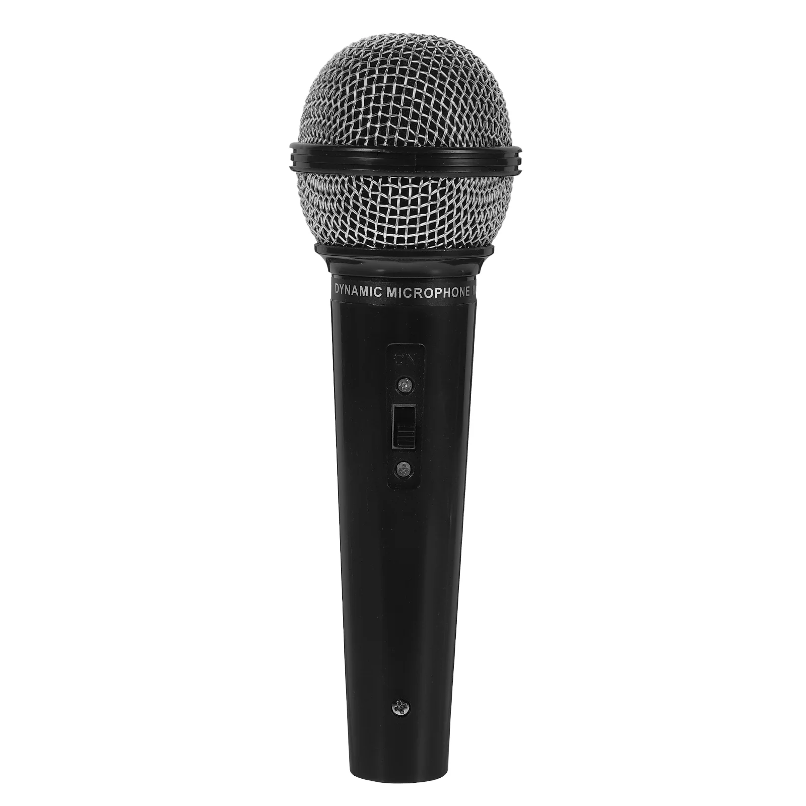 Simulation Microphone Kids Toy Black Plastic Mini Stage Cosplay Props Realistic Design Safe Quality Gifts