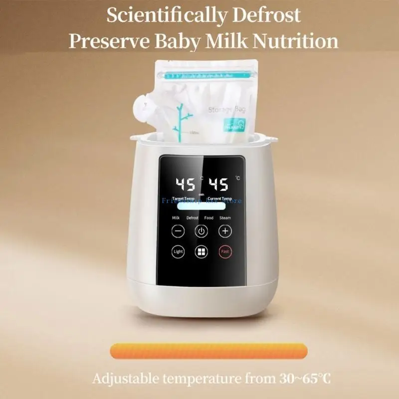 Cyfrowy podgrzewacz do butelek F1CB z automatycznym wyłączaniem Podgrzewacz BPAFree Szybkie nagrzewanie ABS