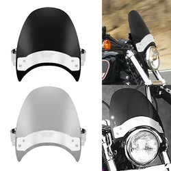 ABS Plastic Motorcycle 40-45mm Windscreen Windshield Wind Deflector Covers For Harley Sportster 883 1200 Dyna Softial Touring