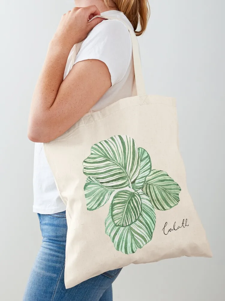 

Calathea Orbifolia Tote Bag Shopper bag Handbags women Shopping bags cloth bag woman