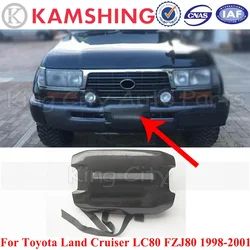 CAPQX For Toyota Land Cruiser LC80 FZJ80 1998 1999 2000 2001 Car ABS Plastic Front Bumper plate Winch Cover Lid Trim shell Cap